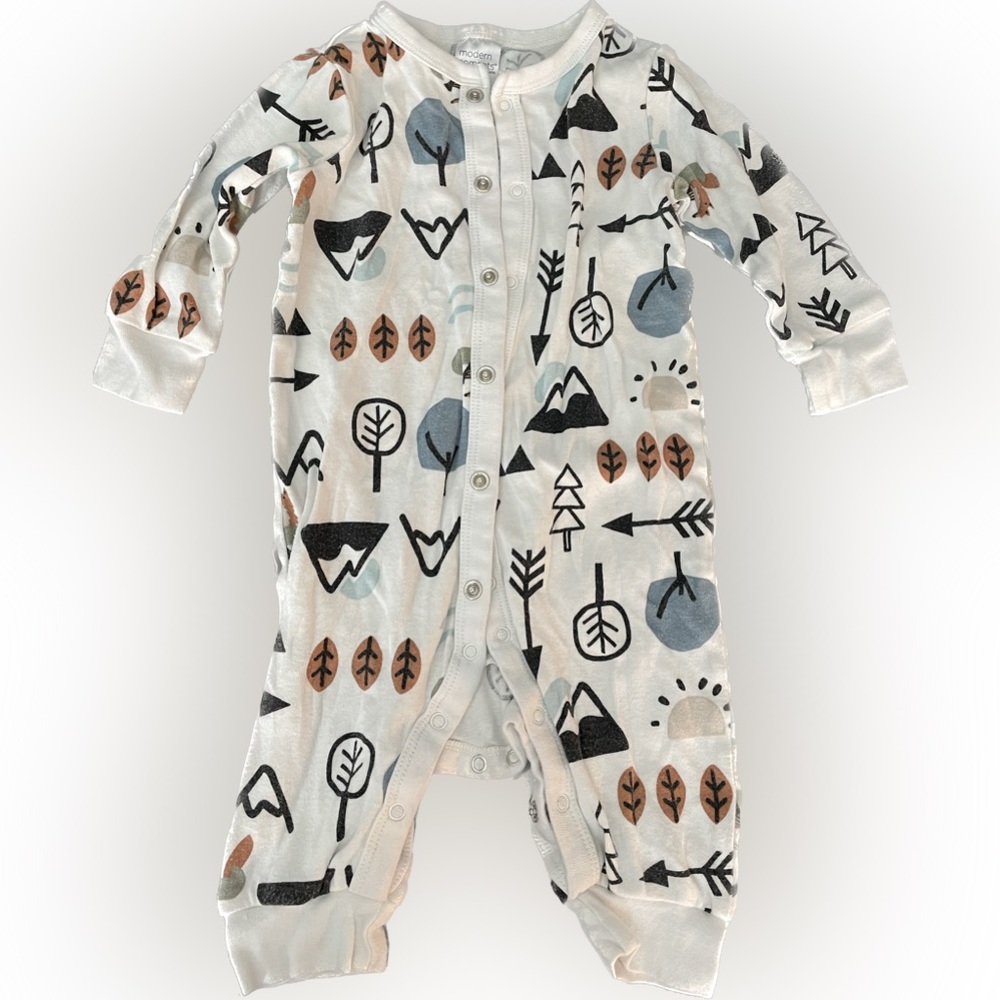 3-6 Month Footie Pajamas Zippers and Snaps